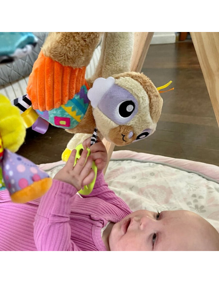 BN-188472,Jucarie carucior sau scaun auto, Playgro, Salo, Cu inele pentru dentitie, Cu diverse forme si texturi, Cu sunete si zo