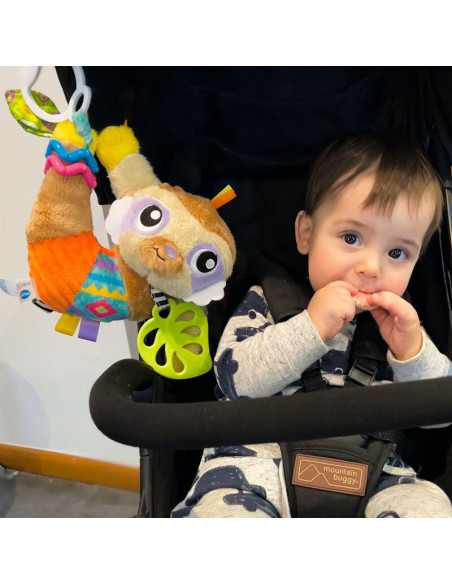 BN-188472,Jucarie carucior sau scaun auto, Playgro, Salo, Cu inele pentru dentitie, Cu diverse forme si texturi, Cu sunete si zo