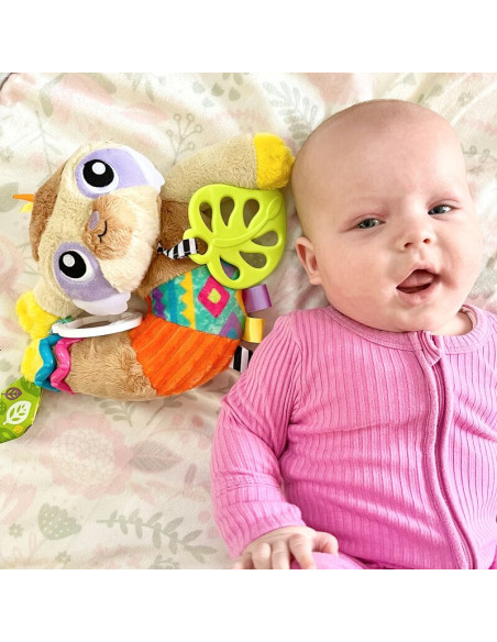 BN-188472,Jucarie carucior sau scaun auto, Playgro, Salo, Cu inele pentru dentitie, Cu diverse forme si texturi, Cu sunete si zo