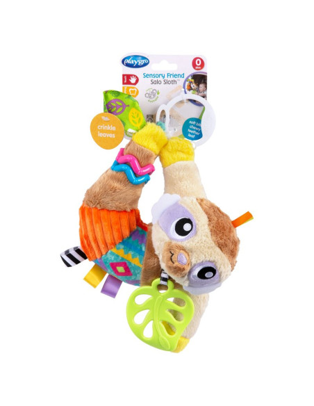 BN-188472,Jucarie carucior sau scaun auto, Playgro, Salo, Cu inele pentru dentitie, Cu diverse forme si texturi, Cu sunete si zo