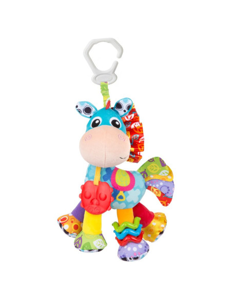 BN-188178,Set jucarii carucior si dentitie, Playgro, Clip Clop, Cu 3 jucarii, Cu 3 inele pentru dentitie, Cu diverse forme si te