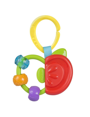 BN-188178,Set jucarii carucior si dentitie, Playgro, Clip Clop, Cu 3 jucarii, Cu 3 inele pentru dentitie, Cu diverse forme si te