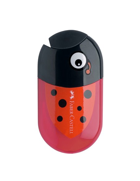 Ascutitoare cu radiera buburuza faber-castell