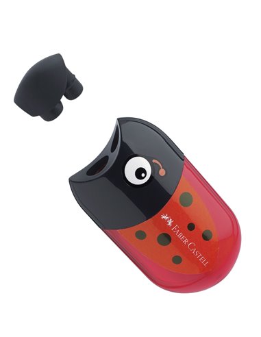 Ascutitoare cu radiera buburuza faber-castell