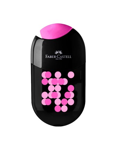 Ascutitoare cu radiera two tone negru Faber-castell, 1 buc.