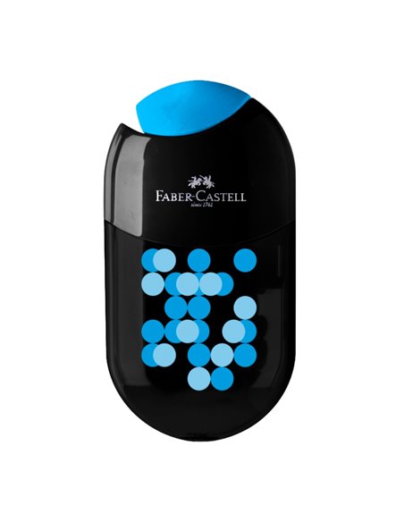 Ascutitoare cu radiera two tone negru Faber-castell, 1 buc.