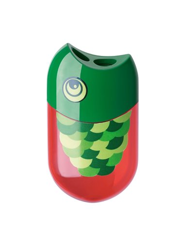 Ascutitoare cu radiera FISH FABER-CASTELL