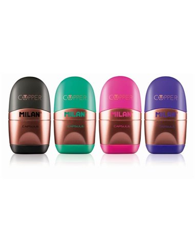 Ascutitoare cu radiera Copper MILAN