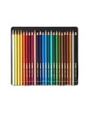 Creioane colorate Stabilo, 24 buc, Cutie metalica, Multicolor