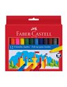 Carioci Jumbo Faber-Castell FC554312, 12 culori