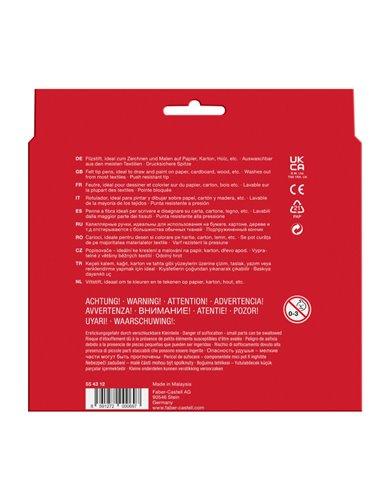 Carioci Jumbo Faber-Castell FC554312, 12 culori