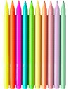 Carioci Faber-Castell FC155312 Grip, Pastel/Neon, 10 culori