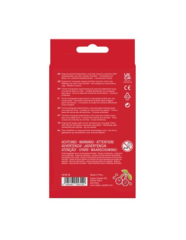 Carioci Faber-Castell FC155312 Grip, Pastel/Neon, 10 culori