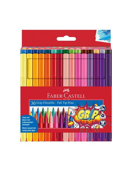Carioci Faber-Castell FC155335 Grip, 30 culori