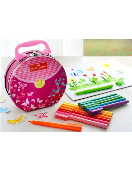 Carioci connector Faber-Castell in gentuta, 33 culori