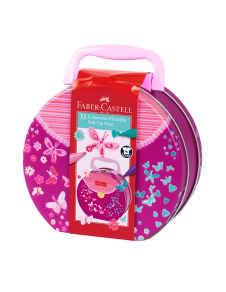 Carioci connector Faber-Castell in gentuta, 33 culori