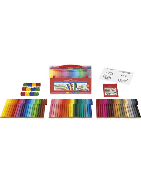 Carioci connector Faber-Castell FC155560, 60 culori Carioci connector Faber-Castell FC155560, 60 culori