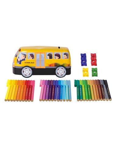 Carioci connector Faber-Castell FC155532, 33 culori, Autobuz