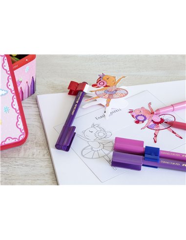 Carioci connector Faber-Castell FC155534, 33 culori, Ballerina box Carioci connector Faber-Castell FC155534, 33 culori, Ballerina box