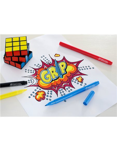 Carioci Faber-Castell FC155310 Grip, 10 culori