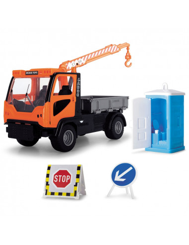 Camion Dickie Toys Playlife M.T. Ladog Service Set cu figurina