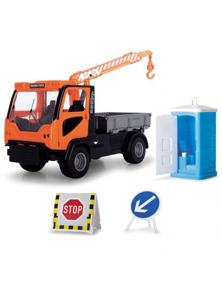 Camion Dickie Toys Playlife M.T. Ladog Service Set cu figurina