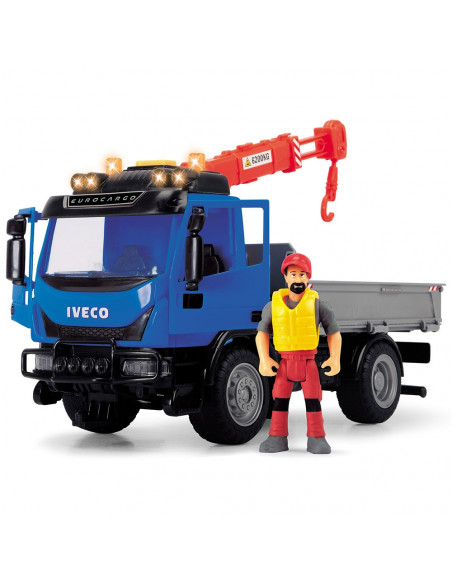 Camion Dickie Toys Playlife Iveco Recycling Container Set cu