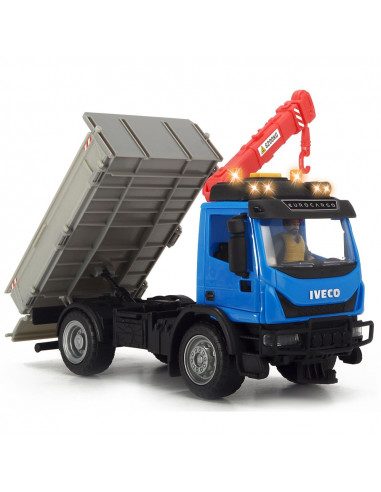 Camion Dickie Toys Playlife Iveco Recycling Container Set cu