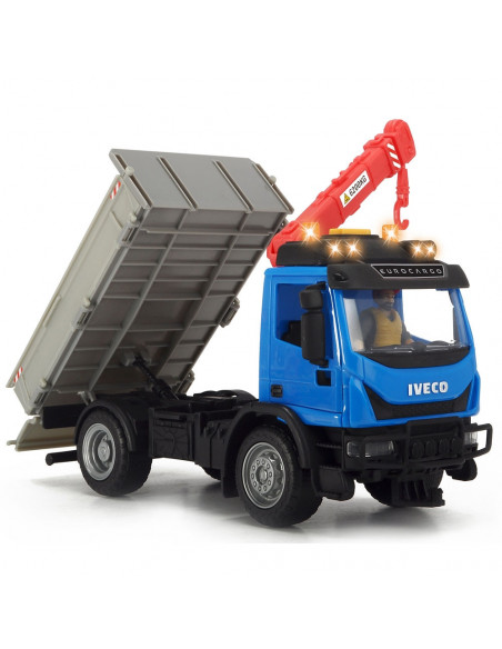 Camion Dickie Toys Playlife Iveco Recycling Container Set cu
