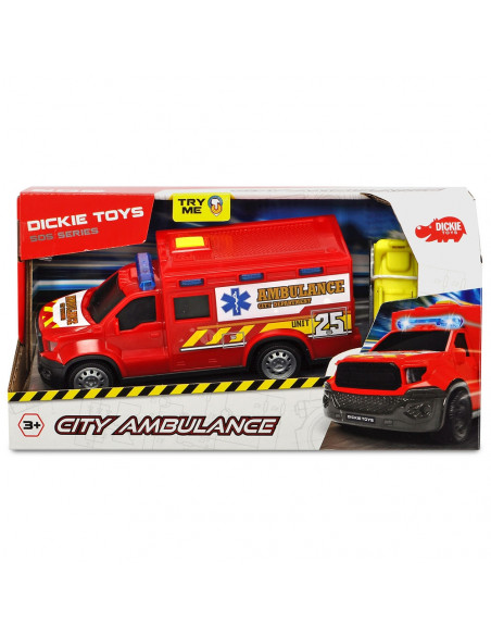 Masina ambulanta Dickie Toys City Ambulance Unit 25 cu