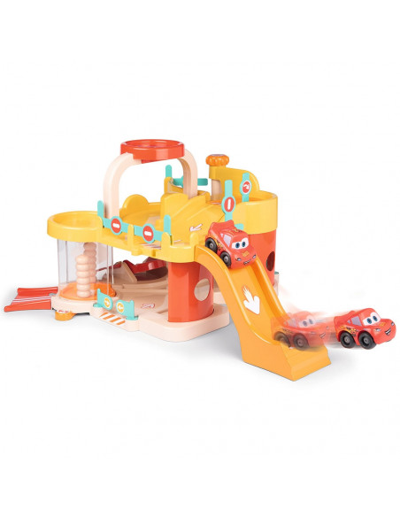 Pista de masini Smoby Vroom Planet Garage cu masinuta
