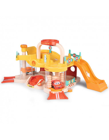 Pista de masini Smoby Vroom Planet Garage cu masinuta