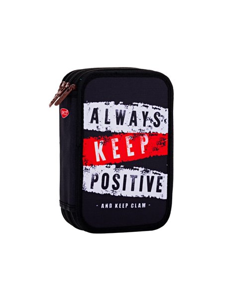 Penar neeechipat cu 3 fermoare PE3014 Daco, Keep positive