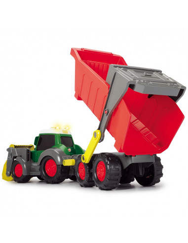 Tractor Dickie Toys Happy Farm cu remorca,S203819002