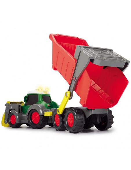 Tractor Dickie Toys Happy Farm cu remorca,S203819002