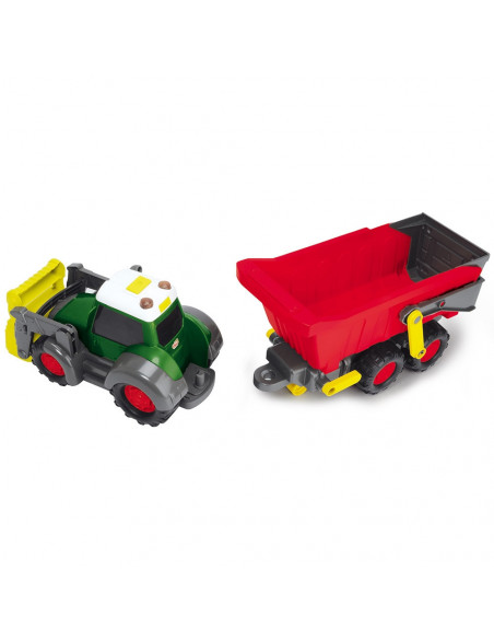 Tractor Dickie Toys Happy Farm cu remorca,S203819002