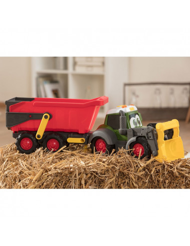 Tractor Dickie Toys Happy Farm cu remorca,S203819002