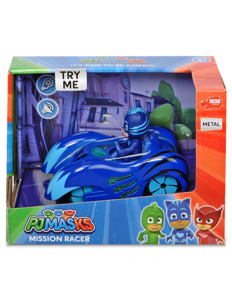 Masina Dickie Toys Eroi in Pijama Mission Racer Cat-Car cu Masina Dickie Toys Eroi in Pijama Mission Racer Cat-Car cu