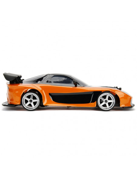 Masina Jada Toys Fast and Furious Mazda RX-7 Drift cu anvelope Masina Jada Toys Fast and Furious Mazda RX-7 Drift cu anvelope