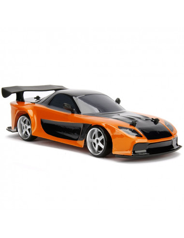 Masina Jada Toys Fast and Furious Mazda RX-7 Drift cu anvelope Masina Jada Toys Fast and Furious Mazda RX-7 Drift cu anvelope