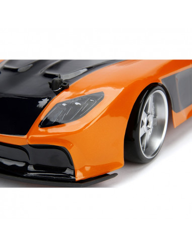 Masina Jada Toys Fast and Furious Mazda RX-7 Drift cu anvelope Masina Jada Toys Fast and Furious Mazda RX-7 Drift cu anvelope