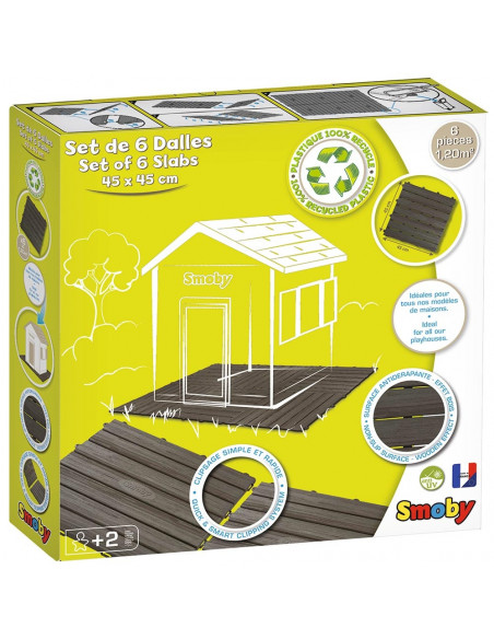 Set Smoby Podea casuta 45x45 cm 6 buc,S7600810907 Set Smoby Podea casuta 45x45 cm 6 buc,S7600810907
