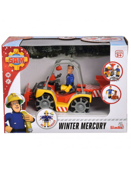 ATV Simba Fireman Sam, Sam Mercury Snow Quad cu lama de zapada