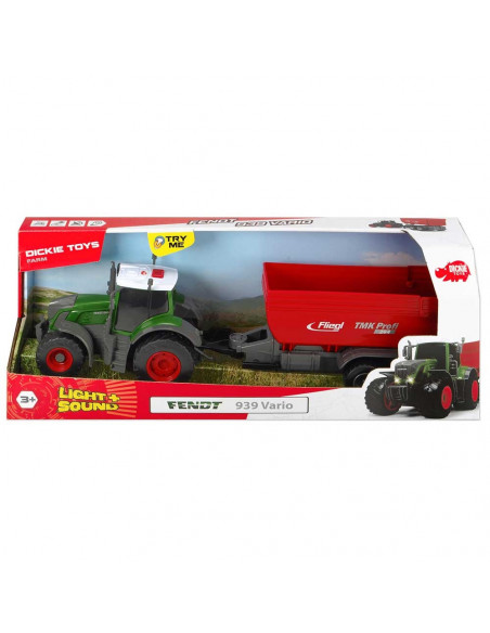 Tractor Dickie Toys Fendt 939 Vario cu remorca 41 cm,S203737002