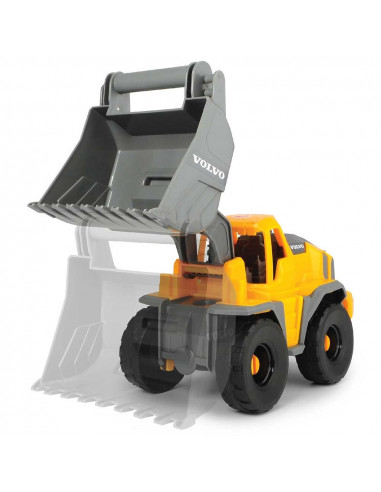 Camion Dickie Toys Mack Volvo Heavy Loader Truck cu remorca