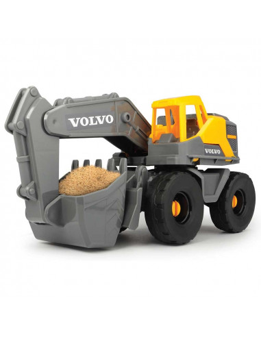 Camion Dickie Toys Mack Volvo Heavy Loader Truck cu remorca