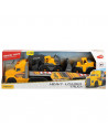 Camion Dickie Toys Mack Volvo Heavy Loader Truck cu remorca