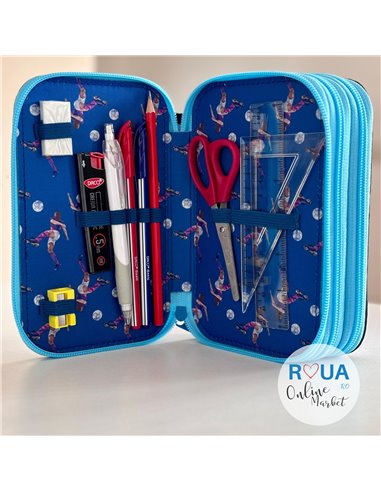 Penar echipat cu 3 fermoare PE3015E Daco, Kick the ball