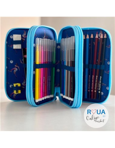 Penar echipat cu 3 fermoare PE3015E Daco, Kick the ball