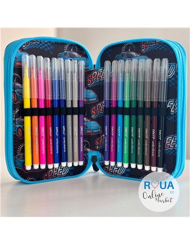 Penar echipat cu 3 fermoare PE3017E Daco, Speed